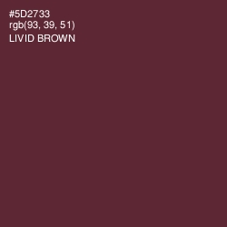 #5D2733 - Livid Brown Color Image