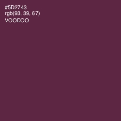#5D2743 - Voodoo Color Image