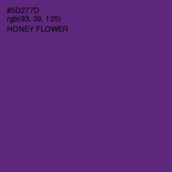 #5D277D - Honey Flower Color Image