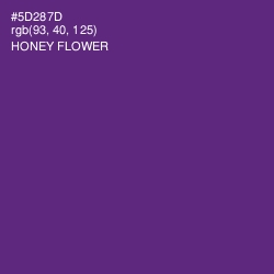 #5D287D - Honey Flower Color Image