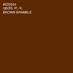 #5D2904 - Brown Bramble Color Image