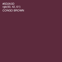 #5D2A3D - Congo Brown Color Image