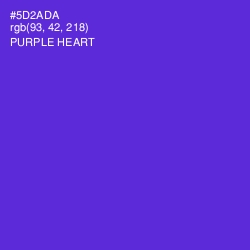 #5D2ADA - Purple Heart Color Image