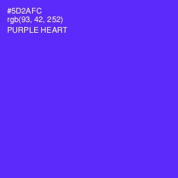 #5D2AFC - Purple Heart Color Image