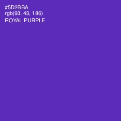 #5D2BBA - Royal Purple Color Image