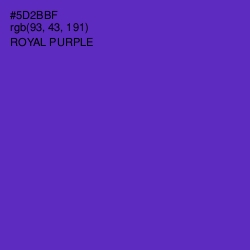 #5D2BBF - Royal Purple Color Image