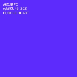#5D2BFC - Purple Heart Color Image