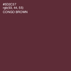 #5D2C37 - Congo Brown Color Image