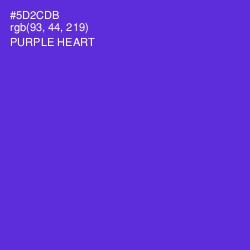 #5D2CDB - Purple Heart Color Image