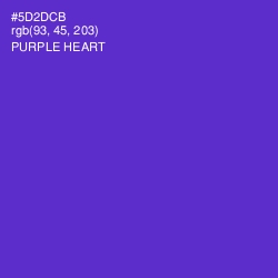 #5D2DCB - Purple Heart Color Image