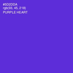 #5D2DDA - Purple Heart Color Image