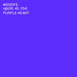 #5D2DFE - Purple Heart Color Image