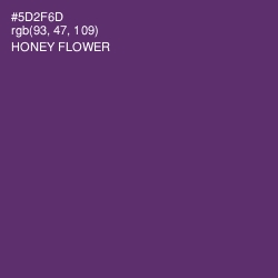 #5D2F6D - Honey Flower Color Image