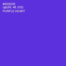 #5D30DE - Purple Heart Color Image