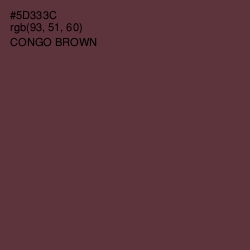 #5D333C - Congo Brown Color Image