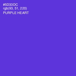 #5D33DC - Purple Heart Color Image