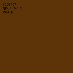 #5D3407 - Saddle Brown Color Image