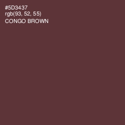 #5D3437 - Congo Brown Color Image
