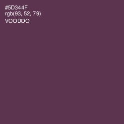 #5D344F - Voodoo Color Image