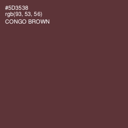 #5D3538 - Congo Brown Color Image