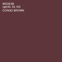 #5D353B - Congo Brown Color Image