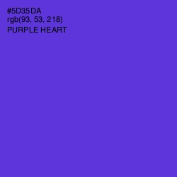 #5D35DA - Purple Heart Color Image