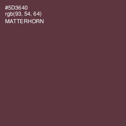 #5D3640 - Matterhorn Color Image