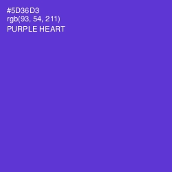 #5D36D3 - Purple Heart Color Image