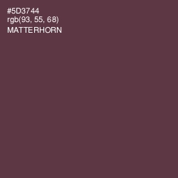 #5D3744 - Matterhorn Color Image