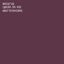 #5D3745 - Matterhorn Color Image