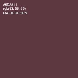 #5D3841 - Matterhorn Color Image