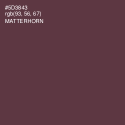 #5D3843 - Matterhorn Color Image