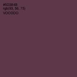 #5D384B - Voodoo Color Image