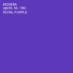 #5D38BA - Royal Purple Color Image