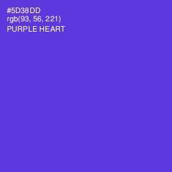 #5D38DD - Purple Heart Color Image