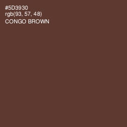 #5D3930 - Congo Brown Color Image