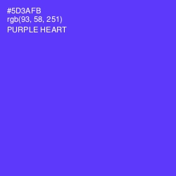 #5D3AFB - Purple Heart Color Image