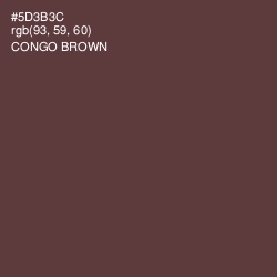 #5D3B3C - Congo Brown Color Image
