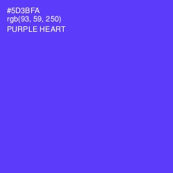 #5D3BFA - Purple Heart Color Image