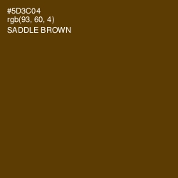 #5D3C04 - Saddle Brown Color Image