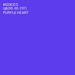 #5D3CED - Purple Heart Color Image