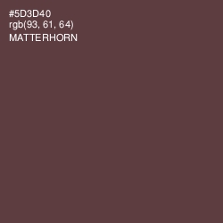 #5D3D40 - Matterhorn Color Image
