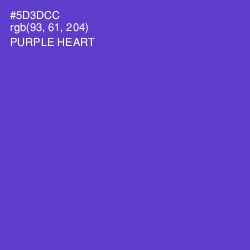 #5D3DCC - Purple Heart Color Image