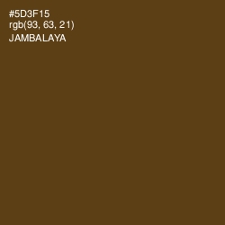 #5D3F15 - Jambalaya Color Image