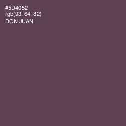 #5D4052 - Don Juan Color Image