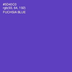 #5D40C0 - Fuchsia Blue Color Image