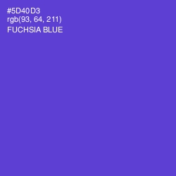 #5D40D3 - Fuchsia Blue Color Image