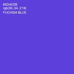 #5D40DB - Fuchsia Blue Color Image