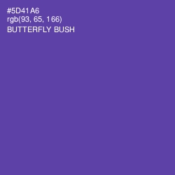 #5D41A6 - Butterfly Bush Color Image