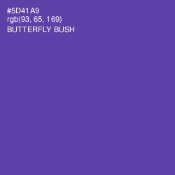 #5D41A9 - Butterfly Bush Color Image